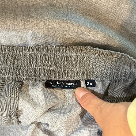 Men’s SOUTHERN MARSH Crawford Casual shorts- grey. Size 2XL - Picture 7 of 7